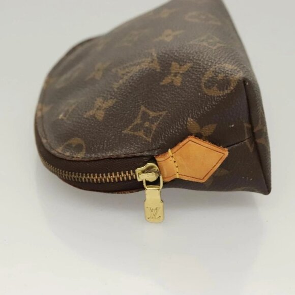 LOUIS VUITTON Monogram Pochette Cosmetic PM Cosmetic Pouch M47515 LV Auth 128420 - Picture 8 of 16